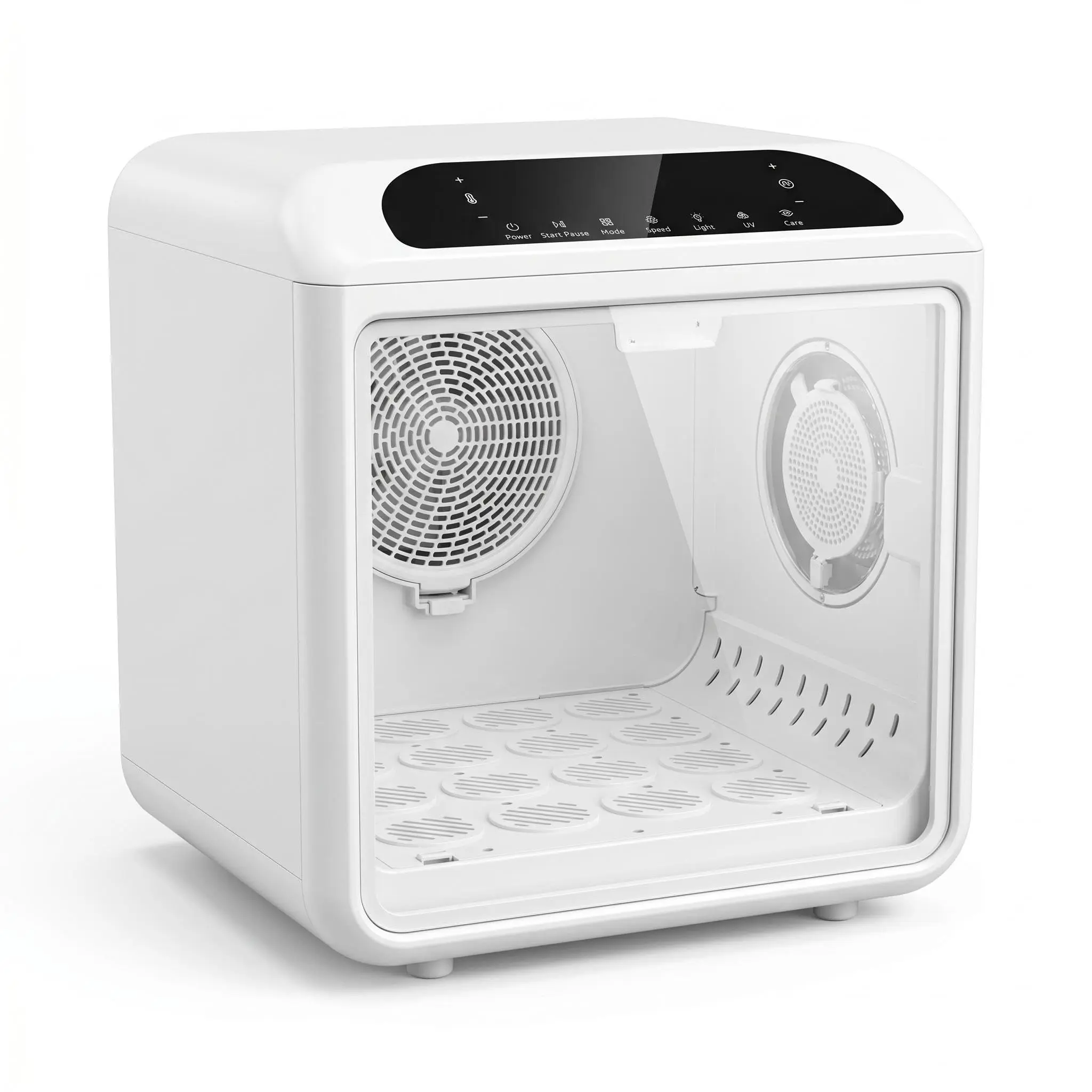 Professional Pet Drying Box for Cats & Small Dogs - Smart Automatic Quiet Motor Hairdryer Box with Temperature Ctrl, Heat Protection, Ventilation Airflow, Fast Drying, Low Noise for Grooming, Hairdressing, Indoor Home Use