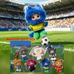 Cute Football Captain Plush Blind Box Collectible, Trendy Hanging Ornament, Adorable Holiday Gift, Perfect for Fans and Collectors