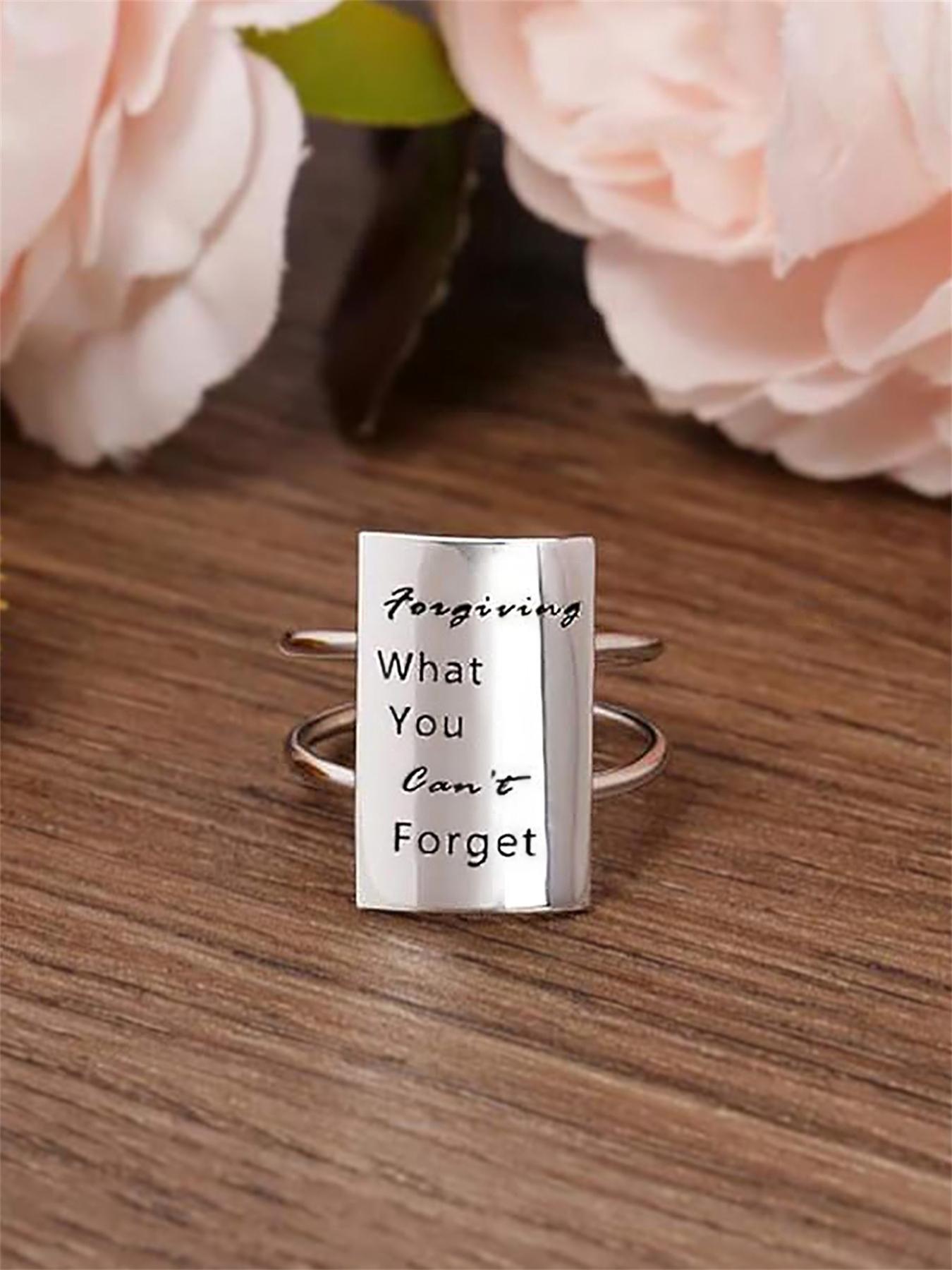 925 Sterling Silver Vintage Commemorative Ring,,Fashion Ring for Party, Daily Clothing Decor, Trendy All-match & Exquisite Jewelry for Birthday Gift Wedding