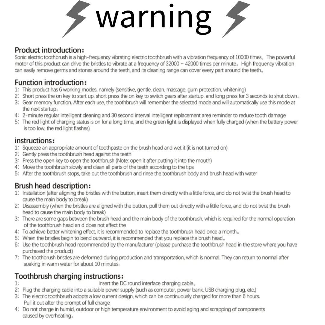 Professional Electric Toothbrush Kit with 6 Cleaning Modes, 1 Count Rechargeable Deep Cleaning Toothbrush with 4 Brush Heads, Electric Teeth Cleaner, Teeth Cleaning Oral Care Tool for Daily Use, Men's Stuff