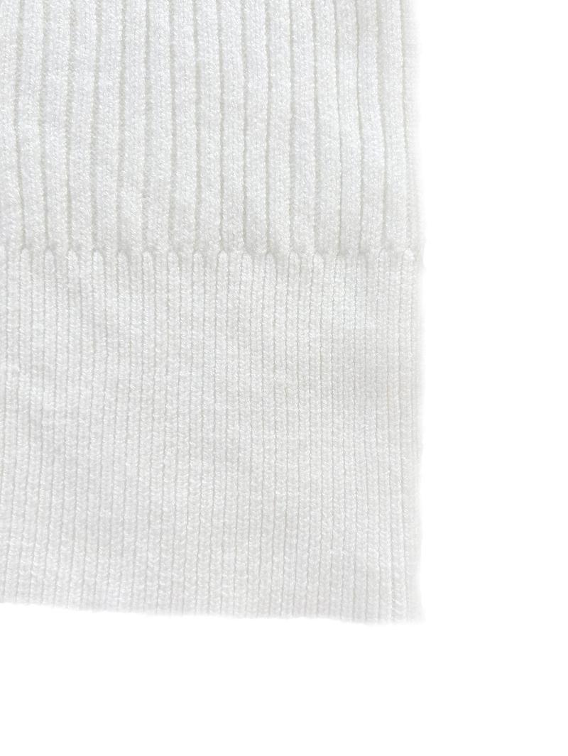 Joyfunear Women's Crew Neck Ribbed Knit Two-Piece Set Long-Sleeve Crop Top & Midi Skirt Fashionable Outfit