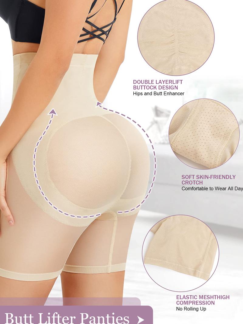 Women's High Waist Shapewear Shorts, Breathable Comfortable Shaper, High Stretch Shapewear Bottoms for Daily Wear