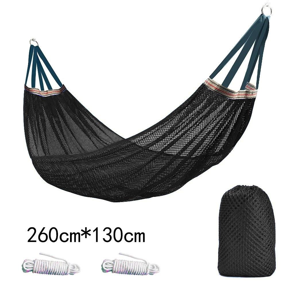 Camping Hammock Outdoor Ice Silk Mesh Swing Bend Stick Anti-rollover Camping Travel Supplies Outdoor Hammock
