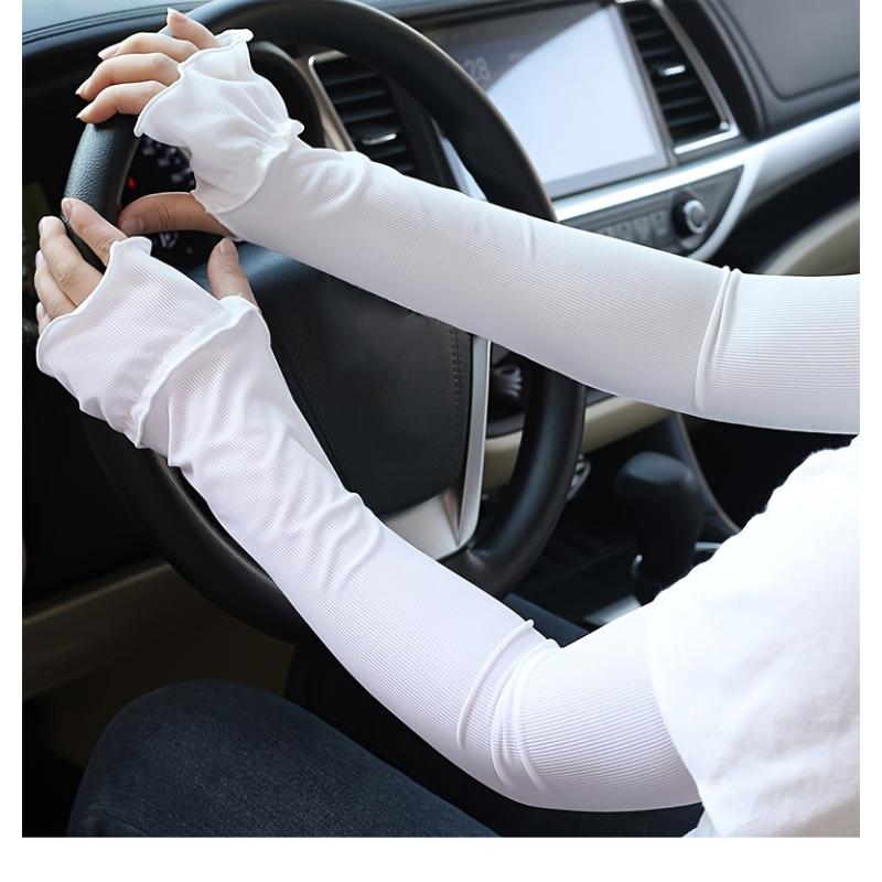 Relaxed Cooling Breathable Moisture-Wicking Fashion Running Driving Outdoor Sports Summer Sleeves for Women