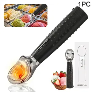 Heated Electric Ice Cream Scoop, Rechargeable with 3 Temperature Settings, IPX6 Waterproof Type-C Charging for Hard Ice Cream & Gelato