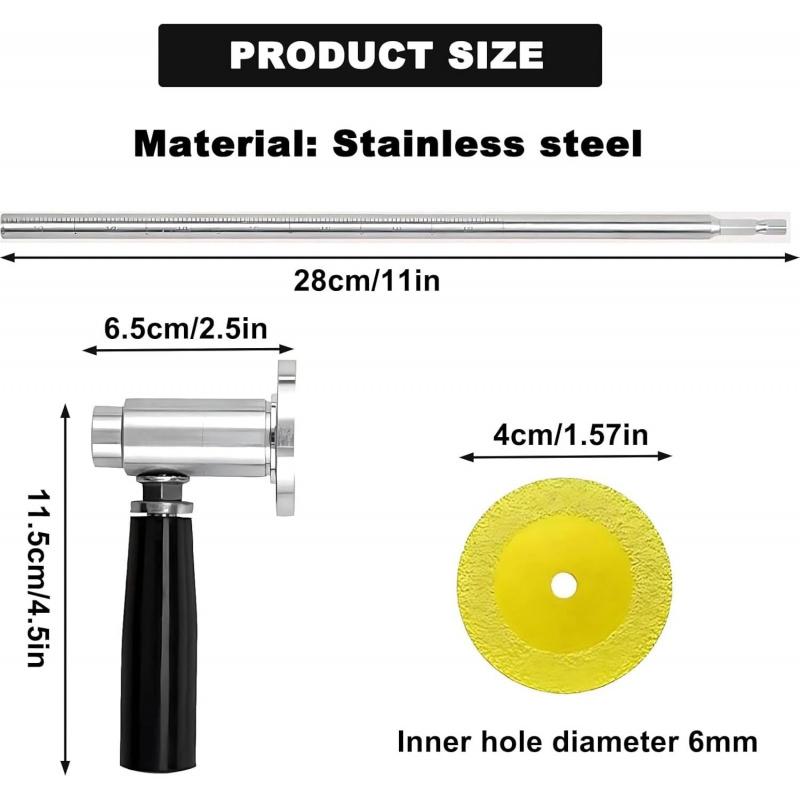 Upgraded version of the internal PVC pipe cutter with guide handle, heavy-duty pipe tool, suitable for internal pipe cutting, compatible with standard electric drills, professional diamond blade, suitable for PVC, ABS, and plastic pipes kit set Upgraded version of the internal PVC pipe cutter with guide handle, heavy-duty pipe tool, suitable for internal pipe cutting, compatible with standard electric drills, professional diamond blade, suitable for PVC, ABS, and plastic pipes kit set