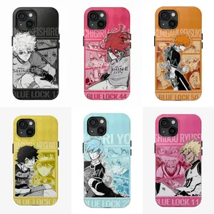 Anime Blue Lock Cool Football Art Tough Shockproof Protective Phone Case Suitable for iPhone 17 16 15 14 13 12 11 Pro Max Plus Air Gift Fall Protection