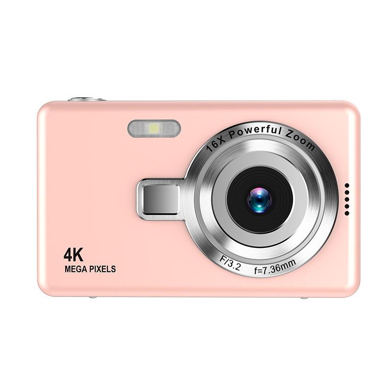 4K Ultra HD CCD Digital Camera Student Beginner Mini Compact Camera Video Recording Camera, Card, High-Res Video 4K Ultra HD CCD Digital Camera Student Beginner Mini Compact Camera Video Recording Camera, Card, High-Res Video