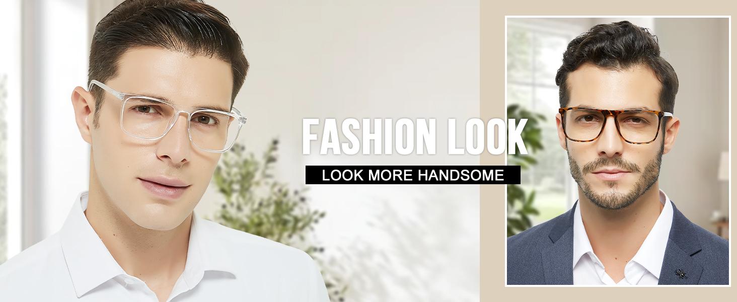 Oversized 2.75 Reading Glasses Men Big Square Readers for Large Head 1.0 1.25 1.5 1.75 2.0 2.25 2.5 2.75 3.0 3.5 4.0 5.0 6.0 (Black, 275)