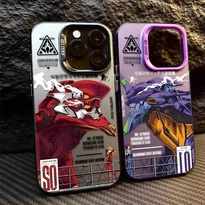 Anime lover E-Evangelions Matte Hard phone Case for iPhone 17 promax 17 16 15 14 13 12 11 Pro Max Air X XR XSMAX & Samsung Galaxy S26 S25 S24 S23 S22 S21 FE Ultra Plus EDGE Shockproof protection PC Transparent soft tpu Cover Cellphone Protective