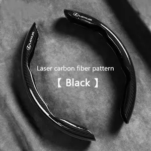 2PCS Carbon fiber Anti-Slip Car Steering Wheel Cover For Lexus ES300 RX330 RX300 GS300 IS250 IS200 CT200h IS300 NX RX LX GX GS