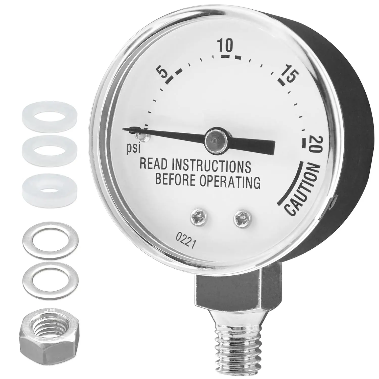 85772 Pressure Cooker Gauge, Replacement for Presto Steam Gauge 82237 82121, Fit Presto Pressure Canner Models 175107, 01755, 0175510, 178001, 178005, Measurement Accuracy