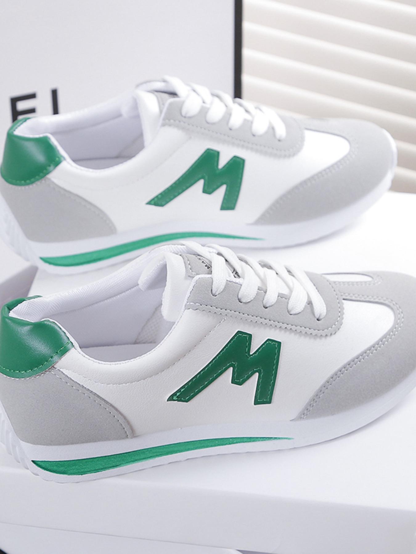 Women's Comfortable Lace-Up Sports Shoes, Lightweight Multi-Color Casual Sneakers, Anti-Slip Rubber Sole, Classic Style for Daily Wear, Lightweight Athletic Sneakers, Lifestyle Sneakers1123