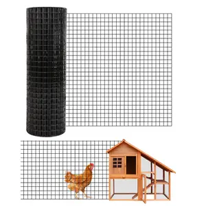 Garvee Heavy Duty Galvanized Garden Hardware Cloth - Welded Wire Mesh Roll for Fencing, Animal Barriers, and Plant Support - 1/2 Inch Mesh, 36in x 50ft - Hot-Dipped, Rustproof - Silver or Black
