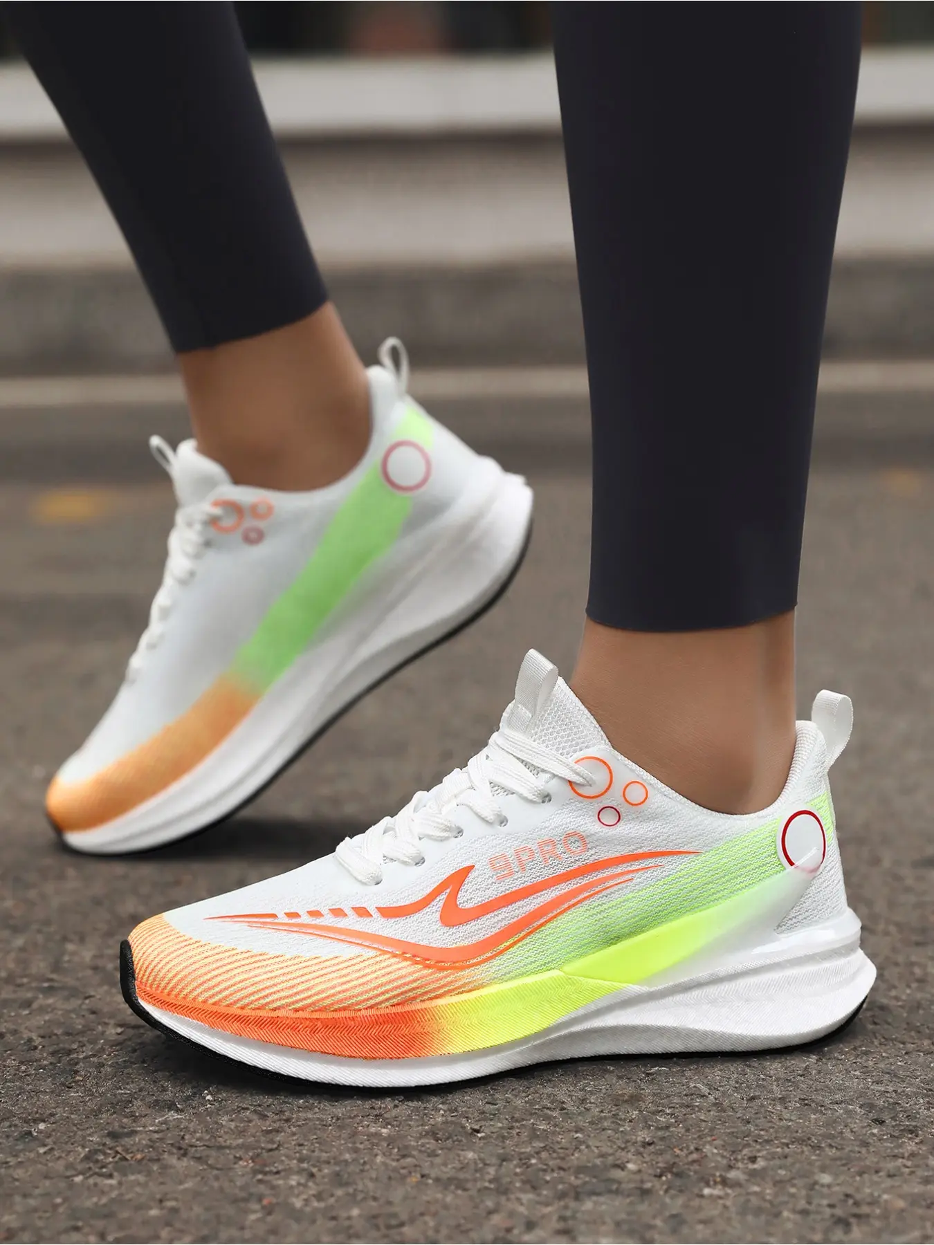 2026 Spring Couple Breathable Mesh Running Shoes, Women's Thick Sole Height Boost Casual Shoes, Men's Anti-Slip Outdoor Shoes