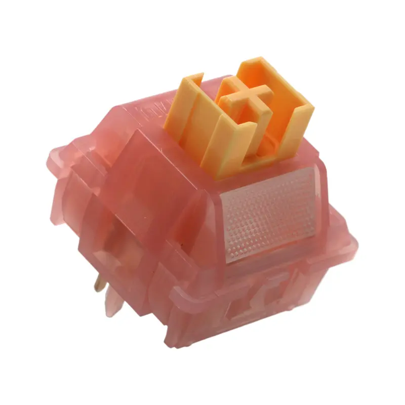 Outemu Honey Peach V3 Pro 40g Linear Switches, Pre-Lubed HotSwap 5-Pin LightPipe Silent For MX Gaming Mechanical Keyboard