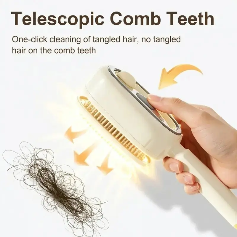 Electric spray air cushion massage comb, Haircare Brush, Anti tangle brush, self-cleaning, anti-tangling, anti-static, with a hairbrush attachment, combined with essential oil atomizing aromatherapy, Valentine's Day gift
