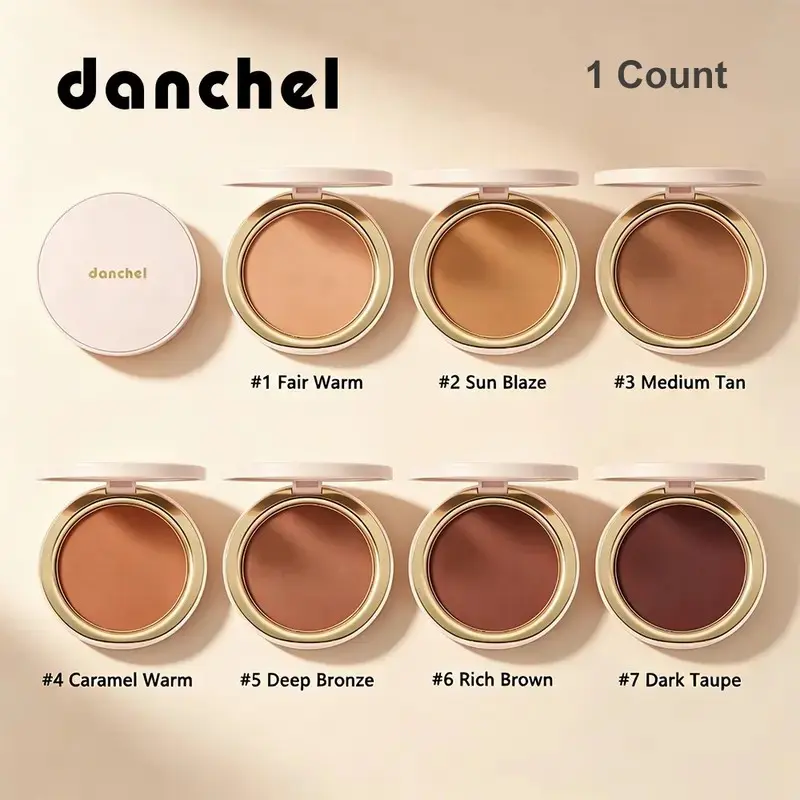 Warm Radiance Soft Matte Bronzer, Facial Contouring Makeup, Beauty Bronzer, Face Bronzers, Contour Powders, Creamy Blendable Formula, Buildable Natural Warmth to Sculpted Contour, Long-Wear Crease-Free, Beginner-Friendly & Defined Looks, Bronzing Powders