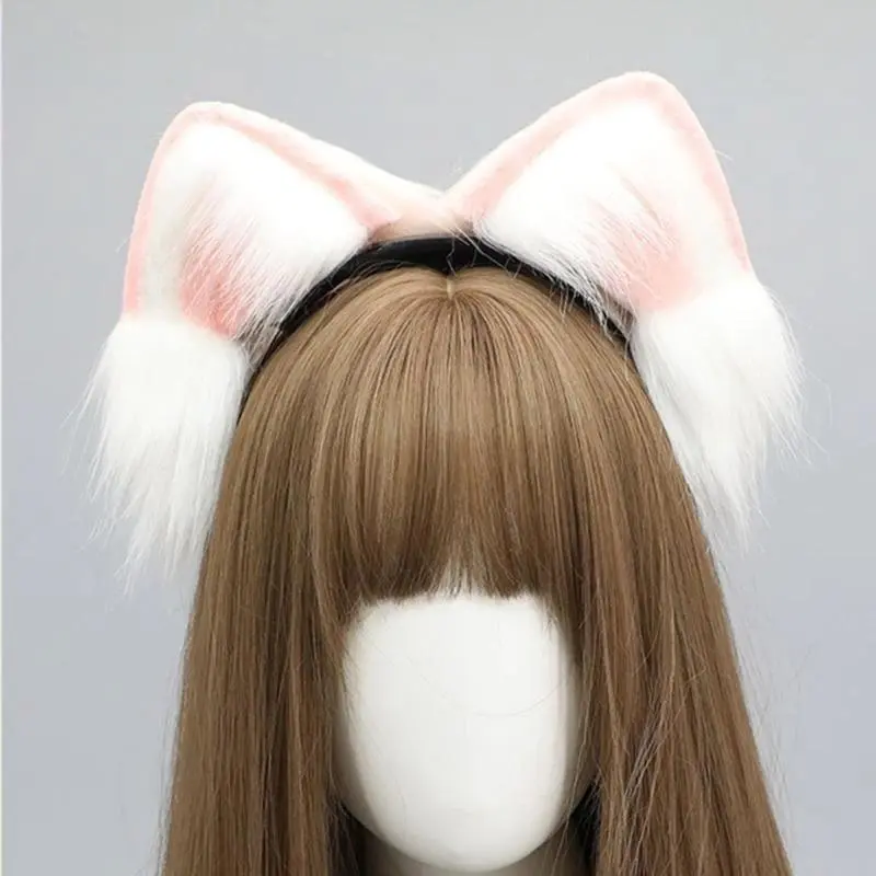 Adult Teens Cosplay Headband Electric Moving Ear Hair Hoop Makeup Rechargeable Cosplay Headpieces