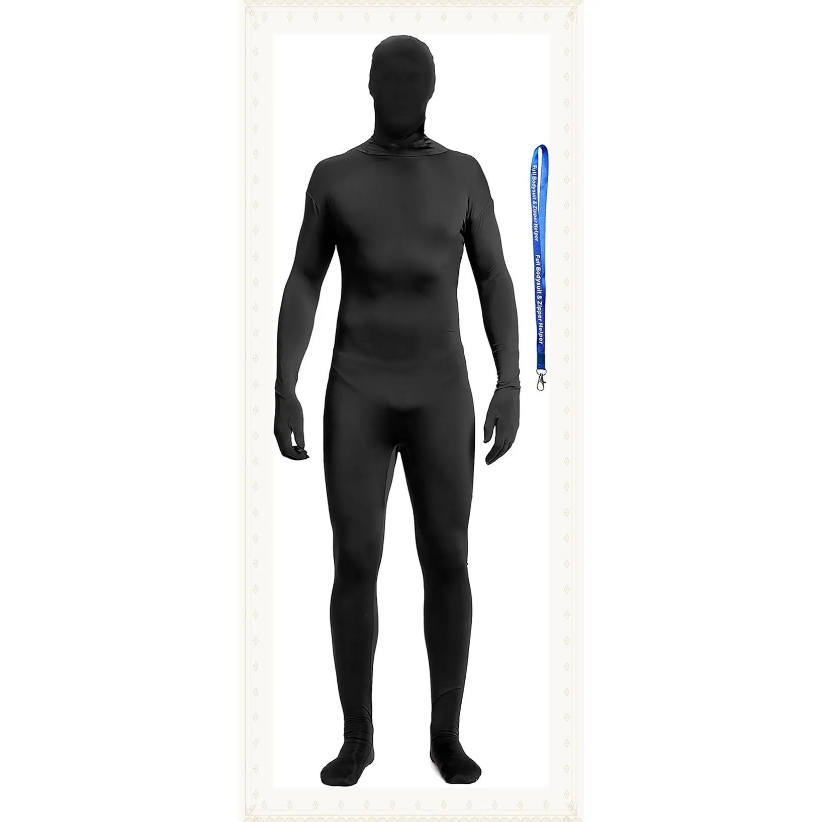Unisex Spandex Stretch Zentai Full Bodysuit Adult Costume with Zipper Helper – Disappearing Man StyleGift