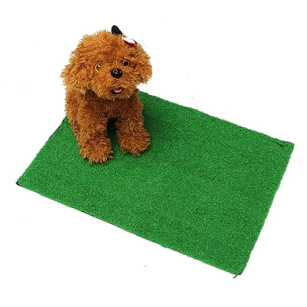 Dog Grass Pad with Tray – 40×27cm, Natural Potty Solution – for Apartments/Balconies – Indoor/Outdoor – Easy Clean – for Dogs & Cats – Durable