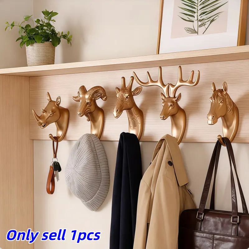 Creative Animal Hook, Home Decor Hook for Walls, Decorative Hooks, Bathroom, Entrance, Convenient Fashionable Hanging Solution, Halloween, Christmas Gift