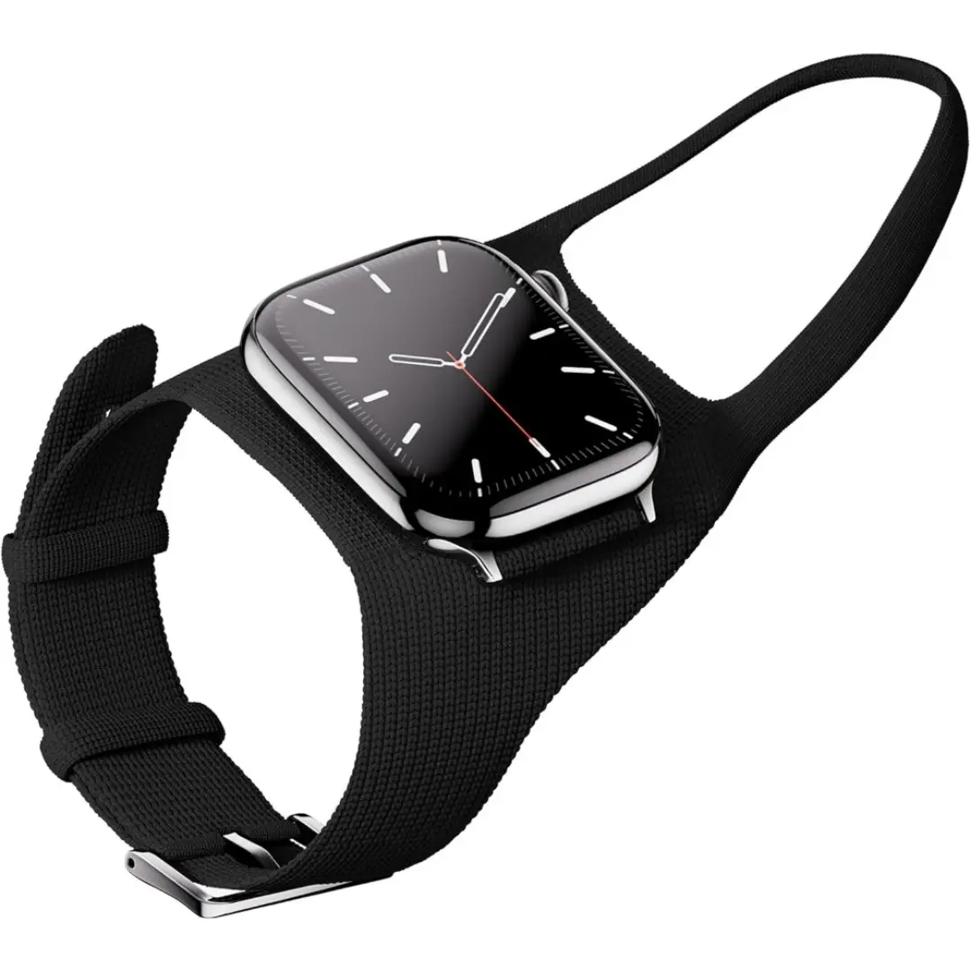 Heavy Duty Tactical Nylon Strap for iWatch, Black Fashion Watch Accessory, Smart Watch Accessories, Tactical Nylon Band