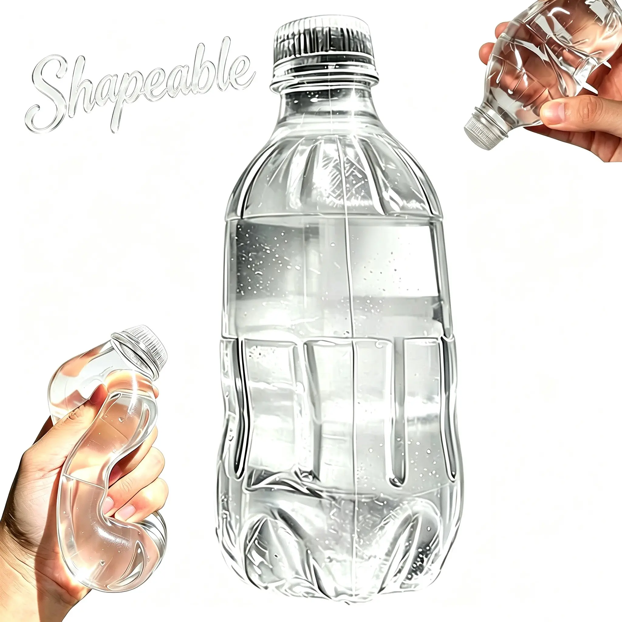 Shapeable Water Bottle Squeeze Toy, Transparent Sensory Bottle, Slowly Rising Decompression Ball, Relieve Anxiety, Rjc020 Model