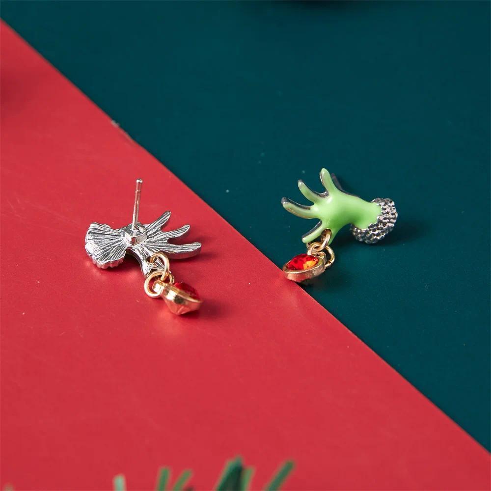 2026 Christmas Earrings Classic Cartoon Series Metal Acrylic Drop Earring for Woman Girl New Year Christmas Party Gift