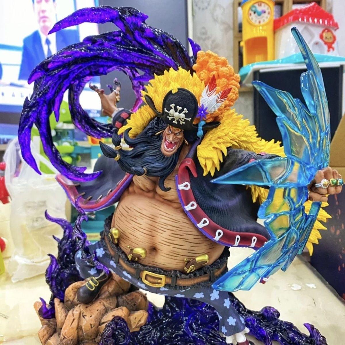 One Piece Blackbeard Marshall D Teach Figures Manga  Anime Figure Black Beard Gk Statue Model Collection Room Ornament Gift