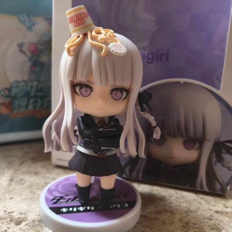 （Free shipping）10cm Q version Danganronpa Kirigiri Kyoko Movable Face Change No.2625 Collectible Decoration Desktop Birthday Christmas Gift Toy