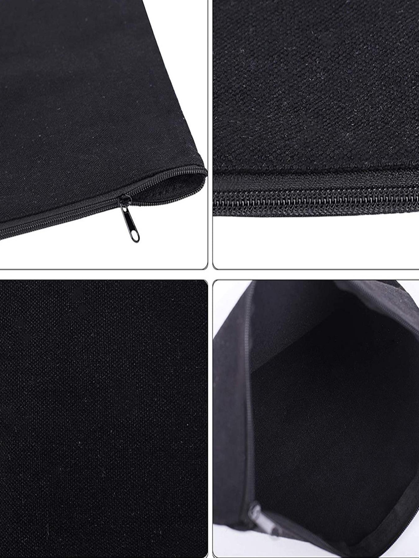 Floral Pattern Portable Makeup Bag, Initial Letter Print Cosmetic Bag, Canvas Cosmetic Organizer Pouch, Makeup Bag for Travel, Travel Essentials, Makeup Storage Bag