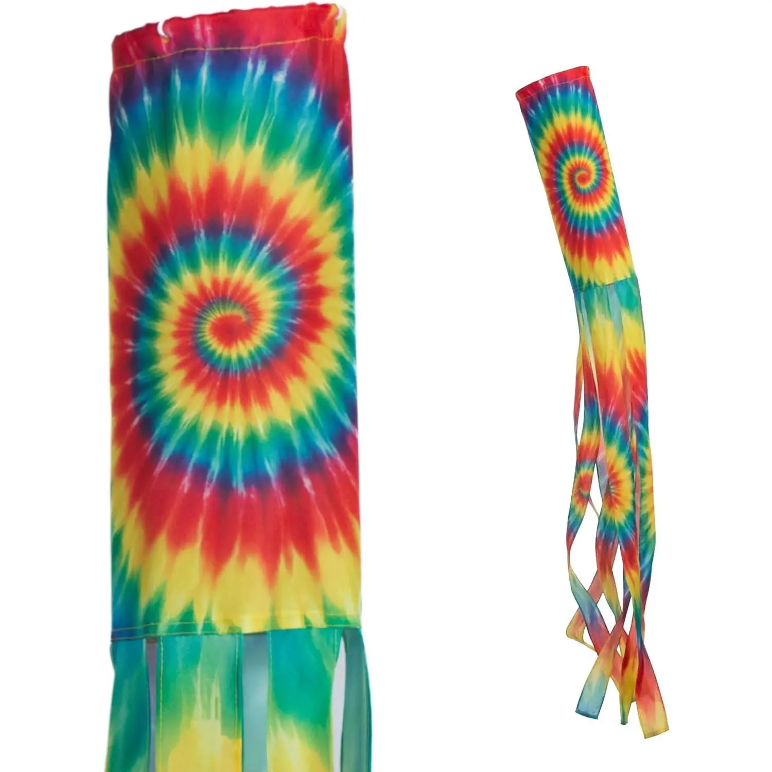 Tie Dye Windsock for Outside 48 Inch | Durable Outdoor Decorative Hanging Wind Sock | Yard, Patio, Garden, Festival