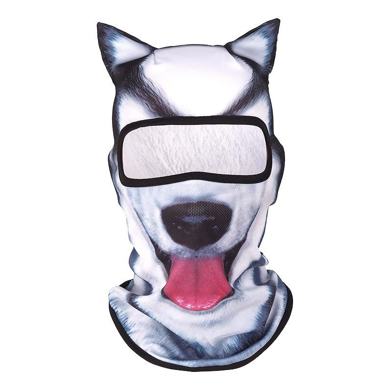 Outdoor sunscreen mask sports cycling face protection neck dust protection animal pattern funny mask
