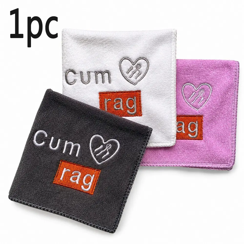 Funny Embroidered Letter Handkerchief, Men's Cleaning Towel, Valentine's Day, Anniversary, Birthday, Christmas Gift for Boyfriend Husband