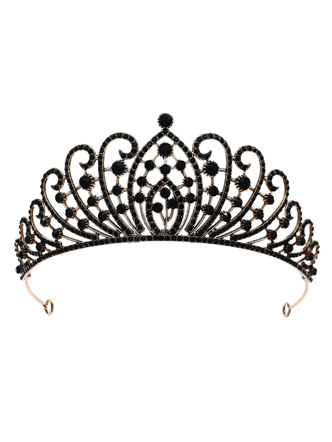 New bride crown vintage wedding headpiece model catwalk queen bridal hair accessory luxurious rhinestone tiara