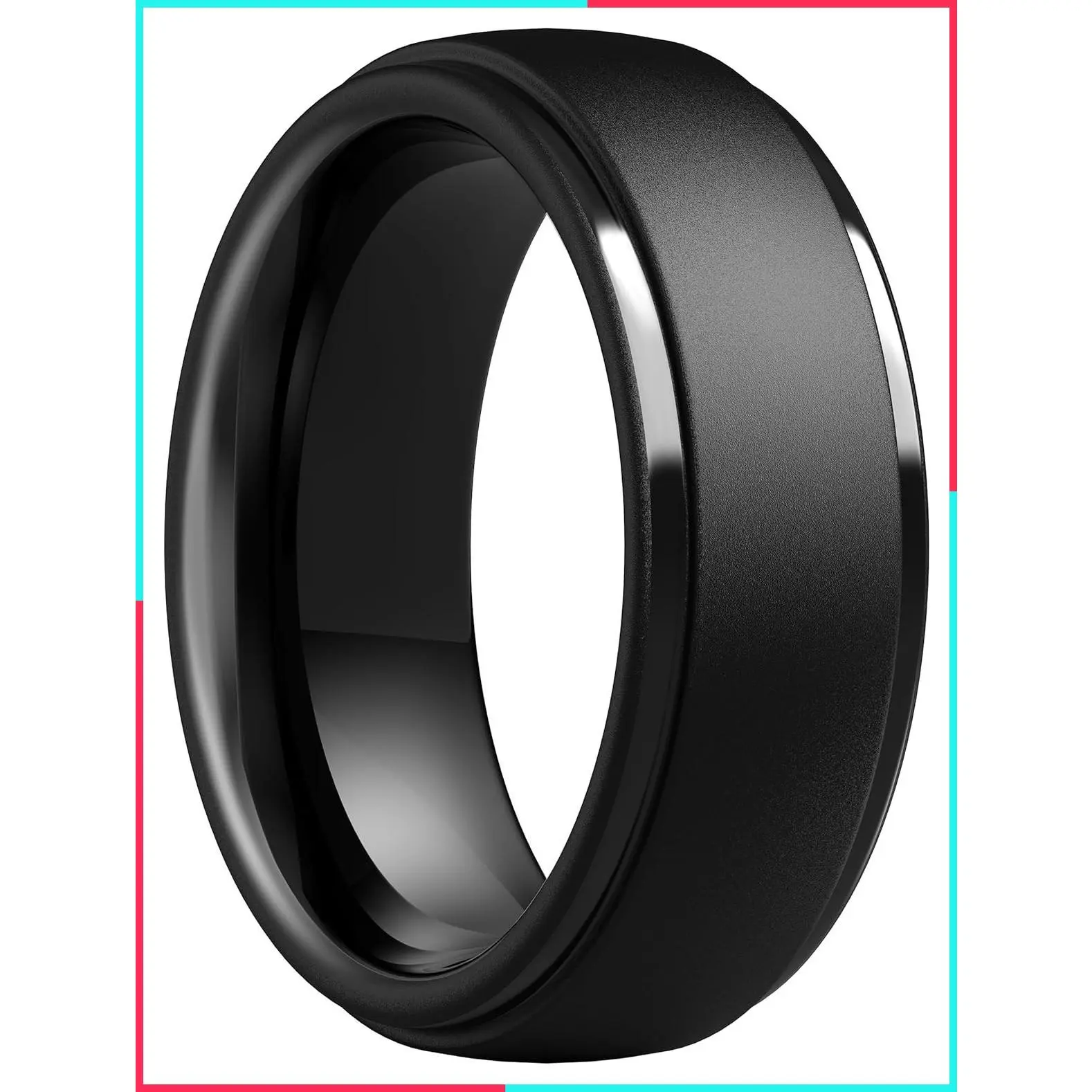 Silicone Rings for Men, Step Edge Rubber Wedding Bands 10mm Wide, 2.5mm Thick, Available in 1, 4 & 7 Packs, Comfortable Fit, Durable & Flexible Silicone, Safe for Gym & Work