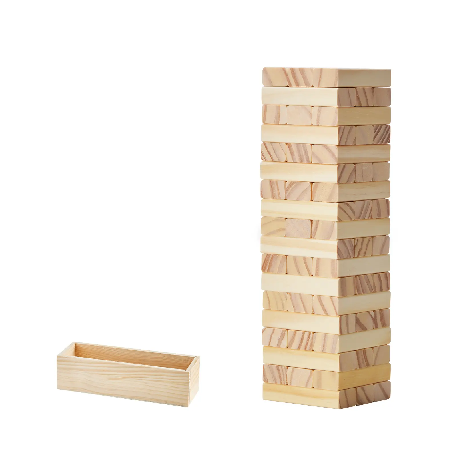 Tumbling Timber Toy, Blocks Tumble Tower Blocks Game, Multiple Ways to Play, Tumbling Timber Tower, Ideal for Multiple Settings, Easy Storage and Portable
