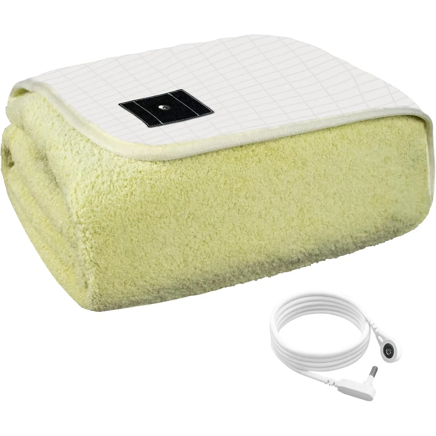 Grounding Blanket, Conductive  Fiber Grounding Throw with Earth Connection, Soft Cozy Fleece Blanket (Green,60 * 80IN)