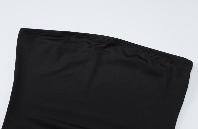 Women's Solid Backless Split Tube Dress, Elegant Sleeveless A Line Fit Long Dress for Party Club Dating Wear, Ladies Summer Clothes