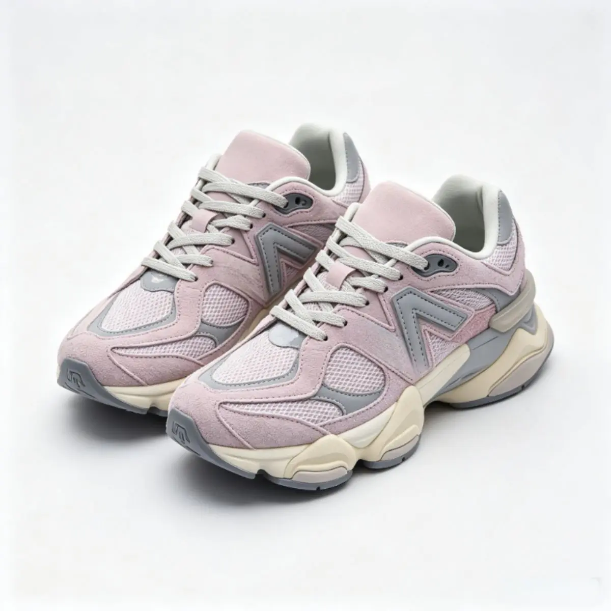 Unisex Retro Chunky Platform Running Sneakers - Breathable Mesh & Soft Suede Upper, Cushioned Shock-Absorbent Midsole, Non-Slip Wear-Resistant Rubber Outsole, Lightweight Color Block Casual Wear Trainers