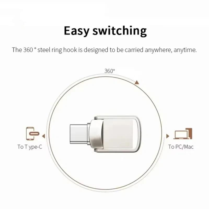 2026 2TB Metal Pendrive 2 IN 1 OTG USB Flash Drives 2TB USB 3.0 Pen Drive Memory Stick Type C For Cellphone PC 2026 2TB Metal Pendrive 2 IN 1 OTG USB Flash Drives 2TB USB 3.0 Pen Drive Memory Stick Type C For Cellphone PC