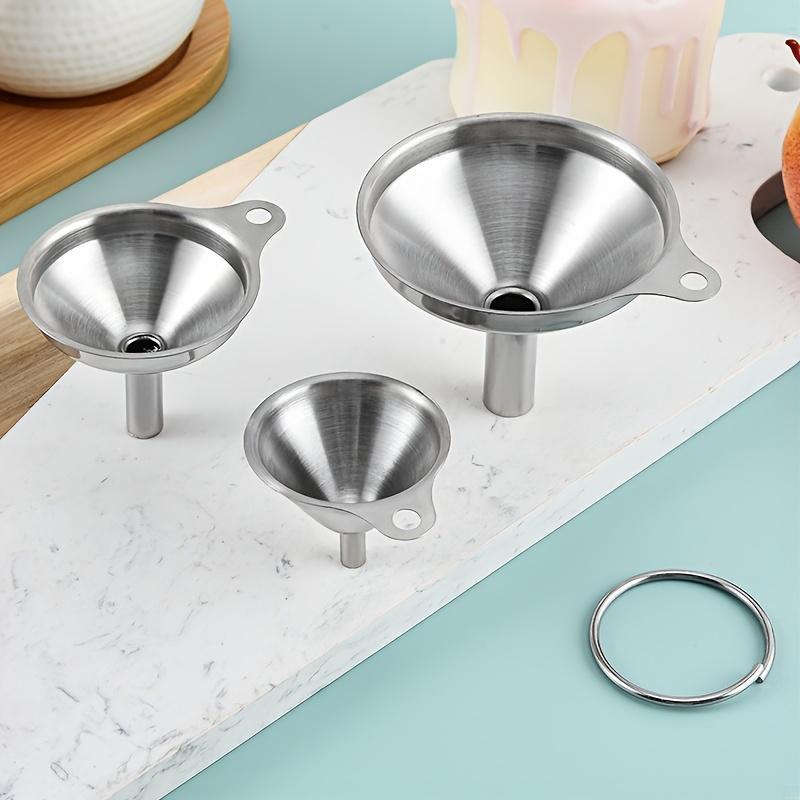 Three-Piece Stainless Steel Funnel Set