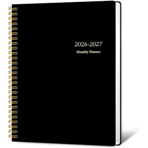 Monthly Planner 2026-2027, 2026 Calendar 24 Months Planner, Jan 2026 - Dec 2027, 7.5"x10", Personal Calendar with Monthly Goals, To-Do List, Habit , 2  for School Office  Planning(Black)