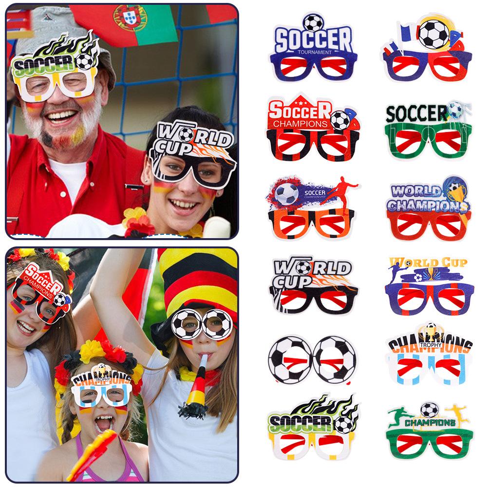 12-Pack Football Glasses Football League Bar Club Party Decoration Props World Cup Fan Supplies