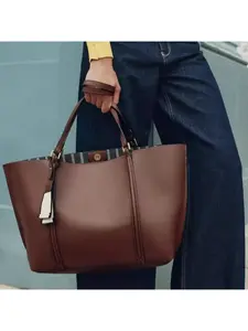 Women's Minimalist Large Capacity Tote Bag Quiet Luxury Handbag Stylish Shopper