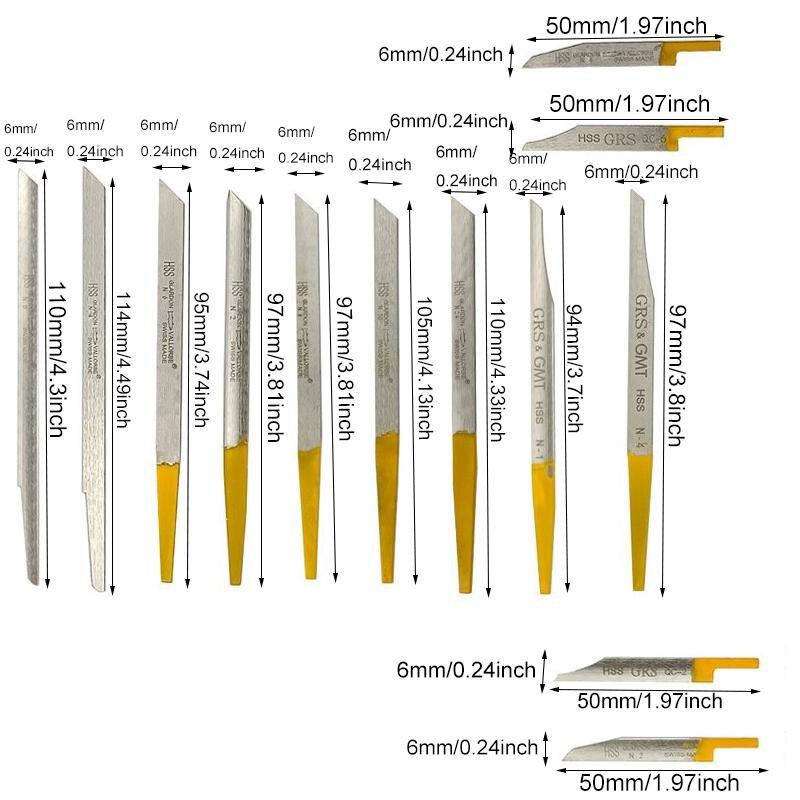 Professional Engraving Knife Set, Jewelry Engraver Tools for Pneumatic Impact Cutting Making, Specialty Hand Tools for Home & Office