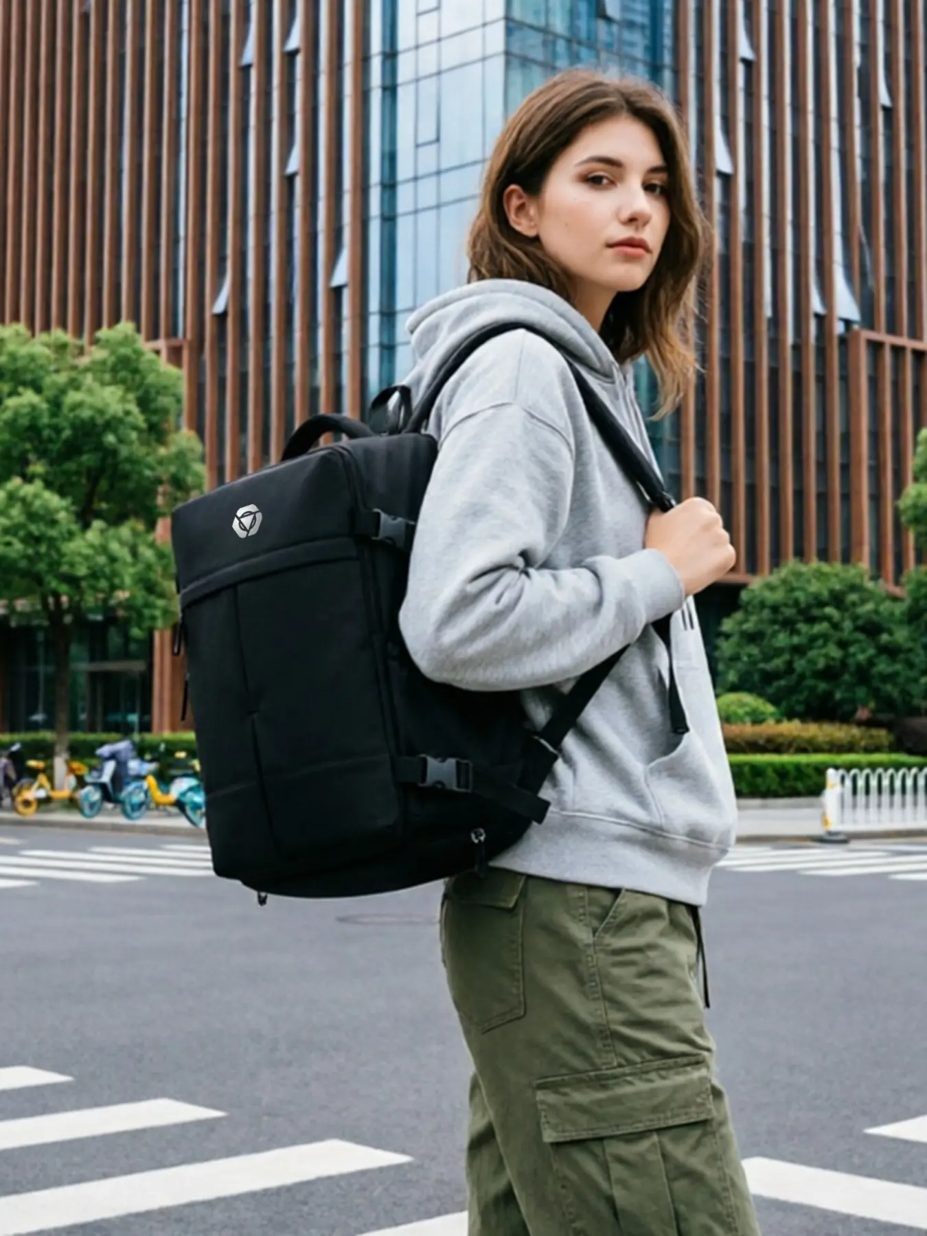 Daily Carry-On Backpack, Travel Daypack, Travel Bag, Ryanair Luggage, 40x30x20cm, Easyjet Handbag, Shoe Compartment, 180° Opening, Tsa Approved
