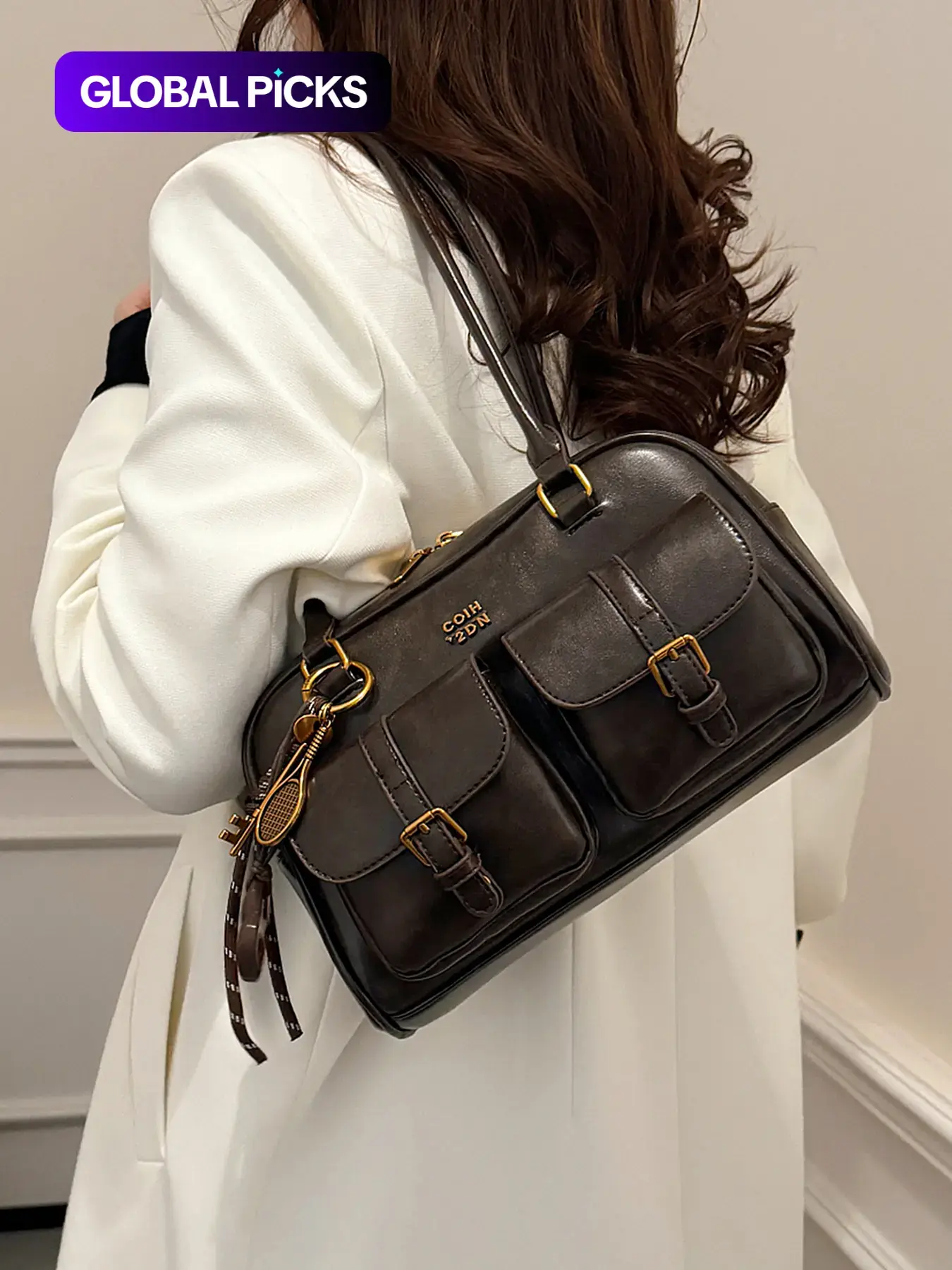 Fashionable and avant-garde women's shoulder bags, Fashion Shoulder Style, for autumn and winter 2026, personalized and niche women's bags, elegant and exquisite women's shoulder bags, suitable for shopping, dating, parties, commuting to work, etc