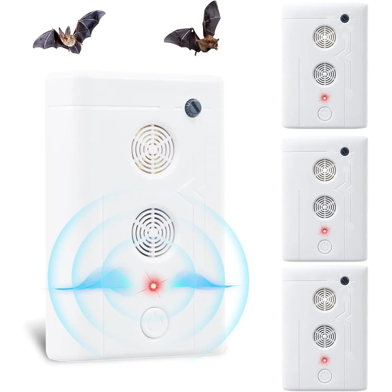 2026 Bat Deterrent Plug in Ultrasonic Bat Repellent Devices, Convenient Bats Removal Device& Bird, Bat Fortress Mini Keeping Bats Away from Attics, Houses, and Porches